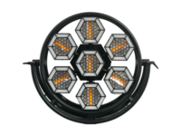 7 projecteurs stroboscopiques LED rétro pour scène, DJ, club, 7x50W COB + LED RGB auxiliaires, effet d'éclairage de fond pour club, mariage, fête
