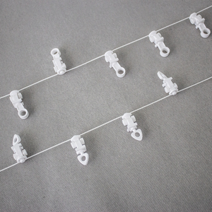 Cordón de Polea para Cortinas de PC ABS en Oferta, Cordón de Polea Trenzado de 6.4 mm, Resistente al Desgaste, Blanco/Negro, para Cortinas y Draperías - Product Image 2