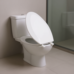 Elite Toilet Seat Round Closed Front Slow Close Plastic Minimalist Design - Product Image 2