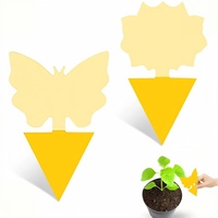 Gele kleverige gel-lijmvallen voor fruitvliegen, muggen en vliegende insecten - Effectieve, niet-toxische, wegwerpbaar, langdurige bescherming voor binnen.