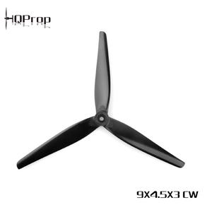 Juego de Hélices MacroQuad HQ de 9x4.5x3mm, Tres Aspas, 1 CW y 1 CCW, Negras, Alta Eficiencia, Duraderas, para Drones de Carreras y Multirrotor - Product Image 2