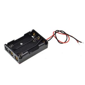 Soporte de batería AAA <span class=keywords><strong>3</strong></span> de 4,<span class=keywords><strong>5</strong></span> v, sin cubierta, funda de batería 3AAA con cables de plomo - Product Image 1