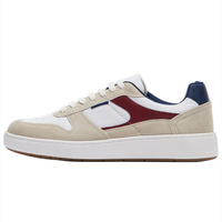Nouvelles arrivées : Chaussures de skate décontractées confortables en gros, baskets plates en cuir pour hommes