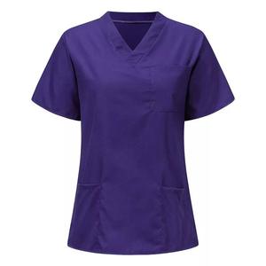 Vêtements uniformes d'hôpital classiques Ajustement parfait avec poche de poitrine et prix d'usine de tissu tissé de boucle de stylo - Product Image 4