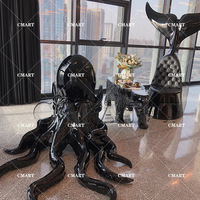 Fauteuil de salon artistique en forme de squelette d'animal, style gothique, pour hôtel, appartement, chaise longue en forme de pieuvre, statue de baleine, sculpture d'art