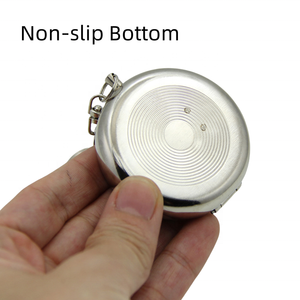 Cendrier portable fantaisie personnalisé en métal, porte-clés mini, étui rond de poche pour cendres, idéal pour cadeaux, extérieur, <span class=keywords><strong>voiture</strong></span>, voyage, anti-poussière - Product Image 4