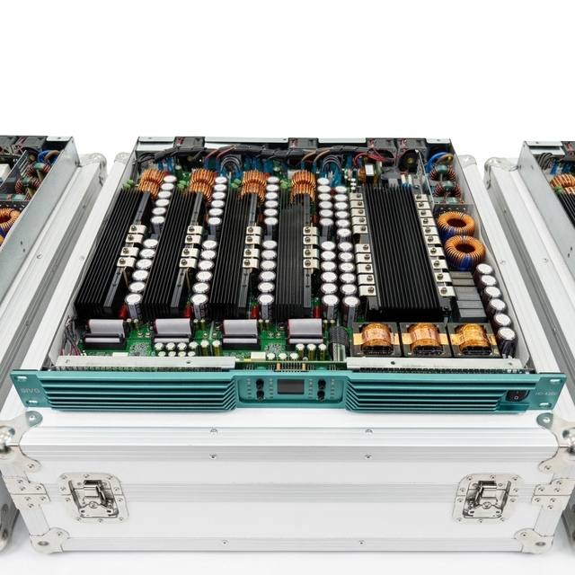 1U Class D Professional Power Amplifier 4-Channel 4x2000W RMS Digital Audio Amp for Stage Line Array DJ Club KTV Sound System