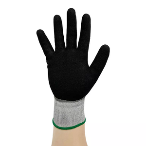 Gants de moto double trempés Nitrile Latex Coated Seamless Knitting waterproof work Gants de sécurité coupe niveau 5 - Product Image 5