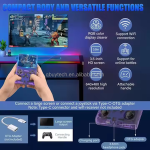 C R40S Pro Mã Nguồn Mở Linux Retro Trò Chơi Giao Diện Điều Khiển 3.5Inch IPS Màn Hình Đôi Phím Điều Khiển Wi-Fi Truyền Thông 256GB Cầm Tay Trò Chơi Video - Product Image 4