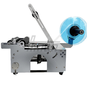 Semi Automatic Bottle <b>Labeling</b> <b>Machine</b> 220V 110V Electric Driven for Glass Plastic Metal Cans Round Bottles - Product Image 2