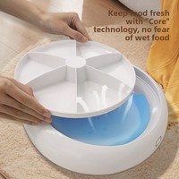 Distributeur automatique intelligent et écologique pour animaux de compagnie, alimenté par charge, avec bol de pesage numérique, écran LCD, capacité de 1,6 L, utilisation en intérieur pour chats