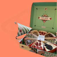 Boîte à biscuits rose la plus vendue, boîte de luxe pour gâteaux, pains, beignets, sushis, pâtisseries, snacks, biscuits de boulangerie, boîte d'emballage en papier avec inserts