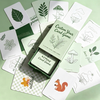 Cartes à Jouer Personnalisables en Papier OEM avec Boîte Rigide à Tiroir pour l'Éducation, le Divertissement Familial et les Voyages