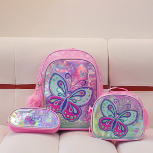 Zaino a Farfalla Personalizzabile per Ragazze, Borsa Scolastica in Oxford Leggera per Bambini con Tracolla Regolabile - Product Image 6