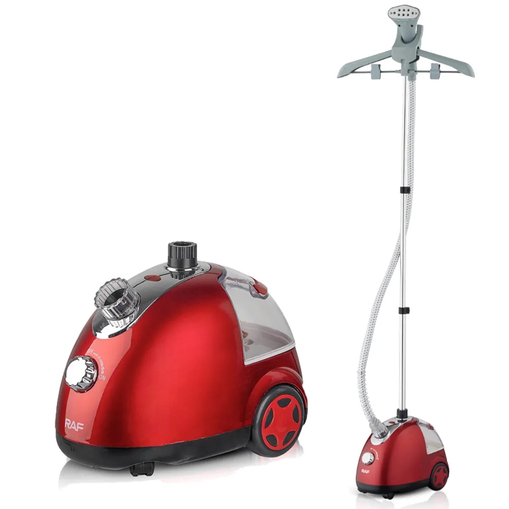 Easy Movement Roll Wheels 1.3L Water Tank Standing Fabric Steamer Vertical Standing Garment Steamer