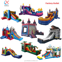 Château de saut gonflable blanc en PVC commercial personnalisé pour adultes Combo maison gonflable avec toboggan pour les fêtes d'enfants