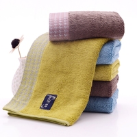 Houndstooth Bamboo Face Towel Ultra Soft Facial Towel Skin Friendly Wash Towel Hand Beauty Towel