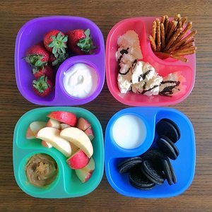 Wholesale Round <b>Plastic</b> <b>Bowls</b> Reusable Snack Soup <b>Cereal</b> Milk Divided <b>Plastic</b> <b>Bowl</b> - Product Image 6