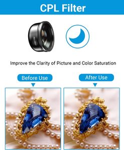 Apexel 10X เลนส์มาโครและฟิลเตอร์ CPL สำหรับสมาร์ทโฟน98% เลนส์กล้องมีรายละเอียดเล็กๆ APL-HB100CPL - Product Image 4