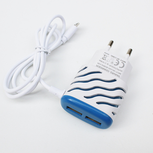 Fuente <span class=keywords><strong>de</strong></span> la fábrica claro fuego textura 2 USB <span class=keywords><strong>cargador</strong></span> <span class=keywords><strong>de</strong></span> teléfono <span class=keywords><strong>celular</strong></span> con V8 cable micro usb LED <span class=keywords><strong>de</strong></span> luz - Product Image 4