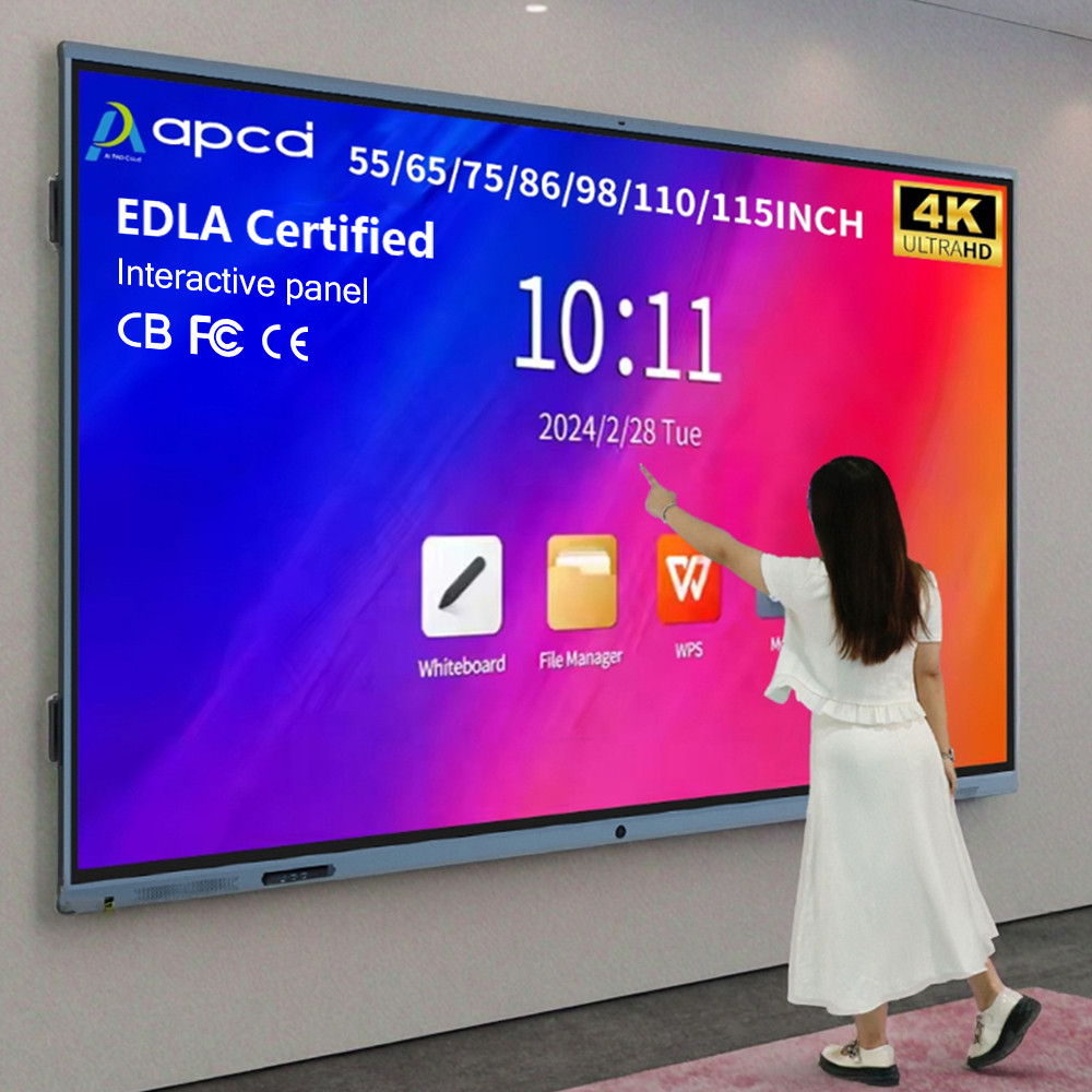 Высокое качество IFP115 98 86 75 4k смарт-плата камера с зумом Google EDLA Bluetooth AI камера 110 смарт-плата сенсорный экран интерактивный