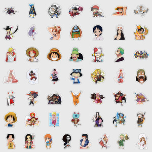 Nuovo Set di 50 Adesivi <span class=keywords><strong>Anime</strong></span> Giapponesi di Luffy One Piece Gear 5 - Product Image 3