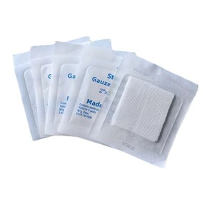 Venta directa de fábrica, proveedor profesional de accesorios para botiquines de primeros auxilios, compresas de gasa, bloques de gasa absorbentes 100% algodón, para heridas - Product Image 4