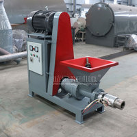Extrudeuse de charbon de bois à sciure à double usage, machine à briquettes de biomasse à vis pour charbon de coque de noix de coco