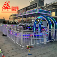Manège du Paradis sur Rails en Acier Rapide et Fibre de Verre - Installation de Parc d'Attractions Intérieur/Extérieur Passionnante pour Centres Commerciaux