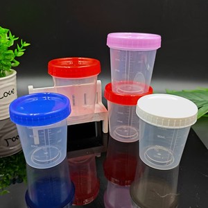 Taza Medidora de Plástico de 120 ml con Tapa, Graduada por Ambos Lados, para Envasado General - Product Image 2