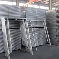 Échafaudage de type cadre en acier Q345, cadre de maçonnerie 914x1700mm pour le plâtrage, revêtement en poudre