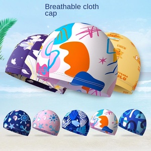 Nouveau <span class=keywords><strong>bonnet</strong></span> <span class=keywords><strong>de</strong></span> <span class=keywords><strong>bain</strong></span> en tissu polyester et élasthanne, pour adultes, hommes, femmes, étudiants et grands enfants, haute élasticité, confortable pour la tête - Product Image 2