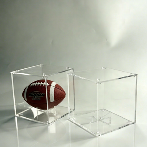 Wholesale Ultra Clear Foldable <b>Acrylic</b> Sports Ball Holder for Memorabilia Collection - Product Image 1