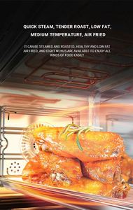 Cuisinière intégrée à succion latérale Hotte de cuisinière à gaz Boîte d'intégration Four Machine de cuisson à la vapeur et au four - Product Image 5