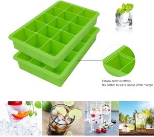 runde Silikon-Eiswürfelform mit Deckel Kunststoff-Eiswürfelschale Kühlschrank Eiscreme Lebensmittel anpassbares Logo Weihnachtsgeschenk Idee - Product Image 2