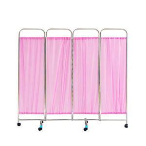 Paravent d'isolement mobile et pliable en acier inoxydable CIDA Bio-CD3828 pour salle d'hôpital, écran de confidentialité pour examen - Product Image 2