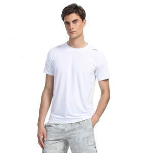 Maglietta da corsa rapida in poliestere <span class=keywords><strong>traspirante</strong></span> estiva personalizzata per uomo Fitness sport da ginnastica sportivo da uomo T-Shirt - Product Image 4