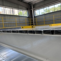 Système de plateforme modulaire en acier pour mezzanine, protection contre la corrosion, installation sans boulons pour stockage industriel multi-niveaux