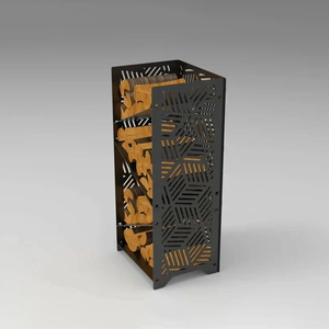 Estante Metálico Resistente para Almacenamiento <span class=keywords><strong>de</strong></span> <span class=keywords><strong>Leña</strong></span> para Chimenea - Product Image 5