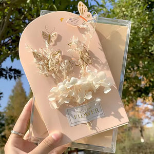 Cartes d'<span class=keywords><strong>anniversaire</strong></span> en boîte, nouvelles cartes 3D fleuries, cadeaux, cartes postales florales, décoration pour <span class=keywords><strong>anniversaire</strong></span>, mariage, fête - Product Image 4