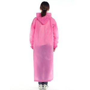 <b>Women</b> Thickened Long Transparent Rain Poncho, Full Body Heavy Rain Resistant for Adult Outdoor Travel - Product Image 4