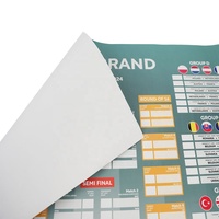 Brochures, dépliants et affiches personnalisés pour les matchs de football du Championnat d'Europe, impression offset sur papier cartonné et papier kraft