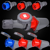 Prise et fiche industrielles mâles et femelles durables IP67 3/4/5P 63A 125A 220V/380V/415V, norme IEC 60309 avec certification CE