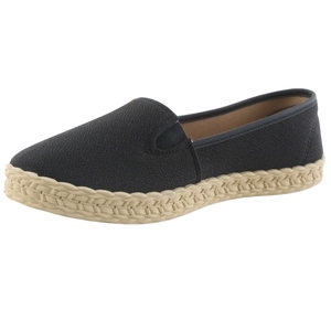 لون مخصص سيدة عدم الانزلاق PVC نعل خفيف تنفس النساء قماش Espadrilles النساء نمط بسيط الأحذية المسطحة - Product Image 4