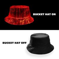 Cappello a Secchiello ALLCH per Bambini, Nuovo Design Luminoso Unisex con LED RGB Ricaricabile, per Sci, Sport, Pesca, Casual, Feste e Viaggi