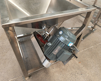 Mélangeur horizontal de ruban 1T pour l'industrie chimique de matière première de poudre d'alimentation de nourriture moins de résidu 1000kg équipement de mélange