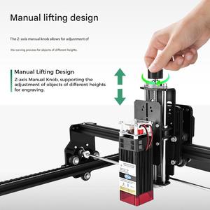 Machine de découpe et de gravure laser semi-conductrice CNC 20W pour bois, métal, acrylique - Outil de bureau de précision prenant <span class=keywords><strong>en</strong></span> charge les formats DXF/<span class=keywords><strong>PNG</strong></span>/<span class=keywords><strong>JPG</strong></span> - Product Image 5