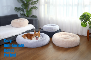 Kuscheliges Kunstfell-Hundebett, Anti-Angst Haustier-Sofa-Kissen, Winter-Schlafnest für Kleine, Mittlere und Große Hunde und Katzen - Product Image 2