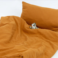 Biologique 100% coton nouveau-né doux infantile Wrap enfants literie cadeau ensemble bébé mousseline lit couette feuille gaze couverture