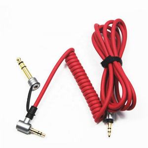 استبدال 3.5 مللي متر و 6.5 مللي متر ستيريو Aux الصوت وصلة كابل الرصاص ل سولو برو سماعات للاستوديو فوز سماعات - Product Image 4